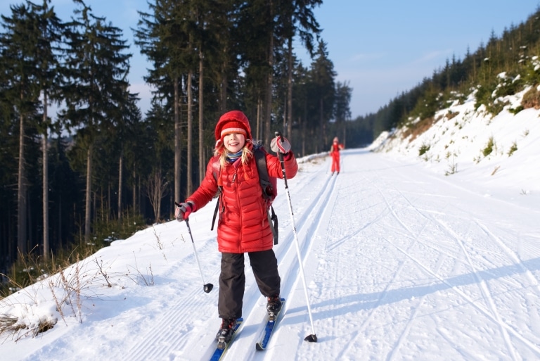 Skilanglauf -für Kinder und Eltern in Lech am Arlberg ein Riesenspaß