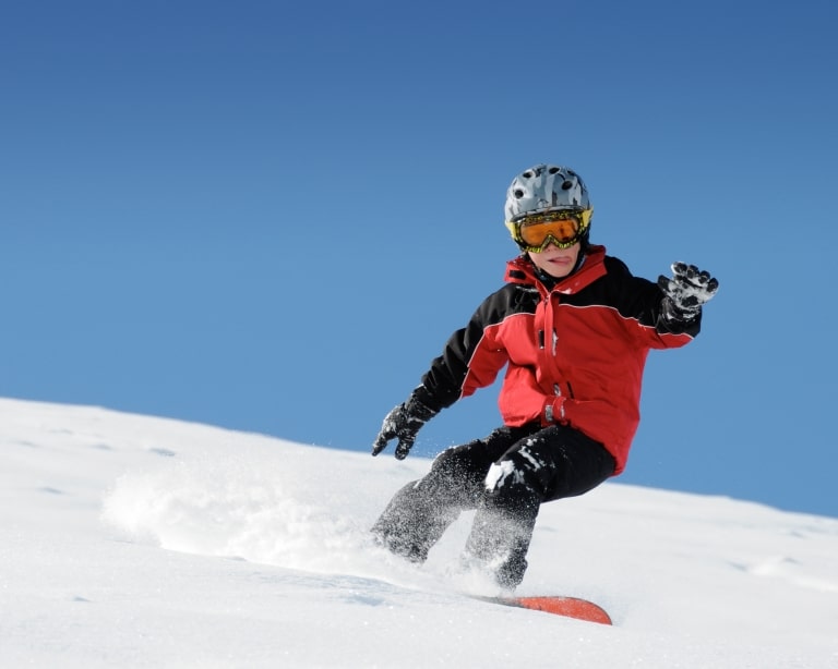 Snowboard fahren lernen am Arlberg geht am besten im Sonnenburg Hotel Oberlech