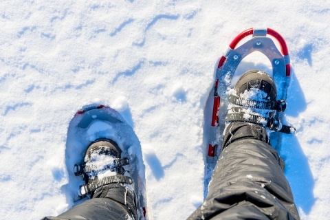 Schneeschuhwandern am Arlberg bringt Sie in unberührte Gebiete Schneeschuhwandern am Arlberg bringt Sie in unberührte Gebiete
