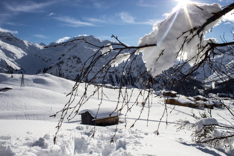 Familienausflüge im Winter in Oberlech für Groß und Klein