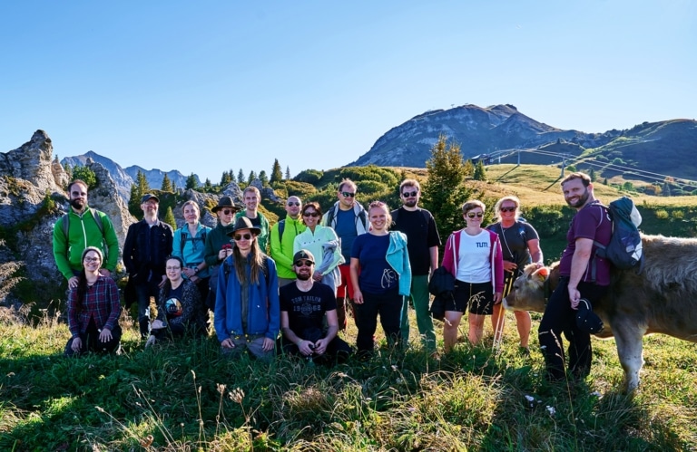 Gruppenfoto Literaturveranstaltung Wanderung