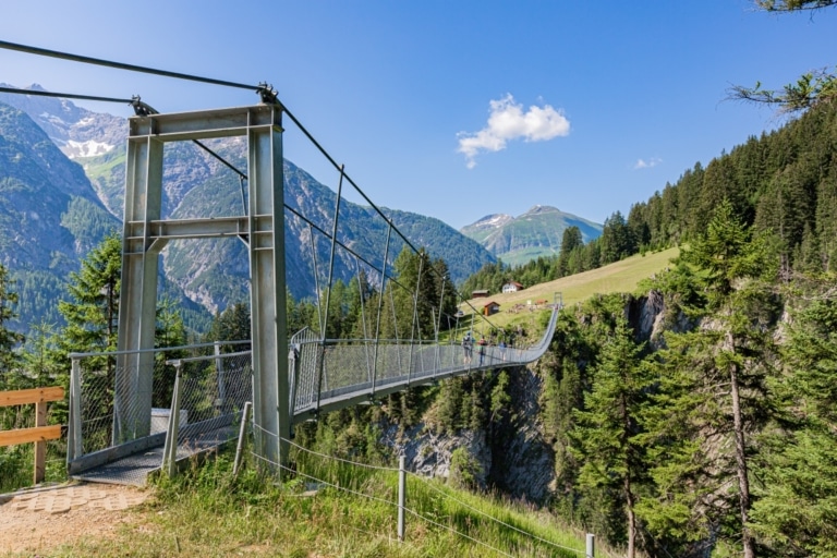 Hängebrücke Holzgau im Lechtal